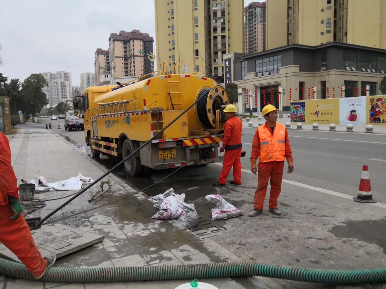 故城排污管道清淤-管道清洗